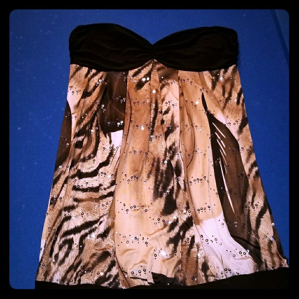 Strapless party dress